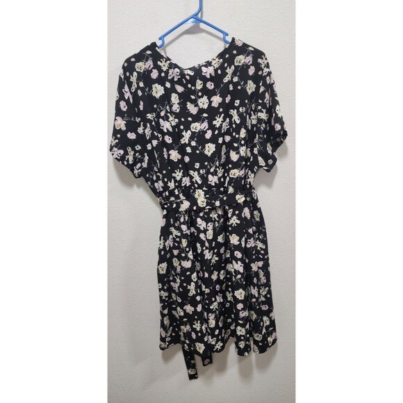 Nemidor Womens Casual Plus Size Summer Boho Swing Wrap Dress Floral Print Sz 32 - Picture 2 of 7